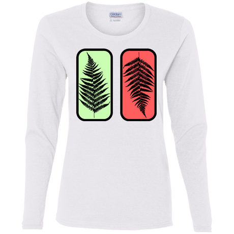 T-Shirts White / S Ferns Women's Long Sleeve T-Shirt
