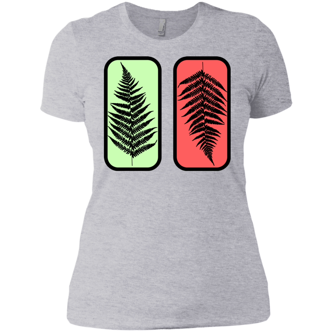 T-Shirts Heather Grey / X-Small Ferns Women's Premium T-Shirt