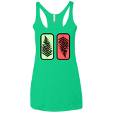 T-Shirts Envy / X-Small Ferns Women's Triblend Racerback Tank