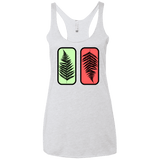 T-Shirts Heather White / X-Small Ferns Women's Triblend Racerback Tank