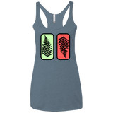 T-Shirts Indigo / X-Small Ferns Women's Triblend Racerback Tank