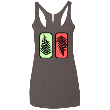 T-Shirts Macchiato / X-Small Ferns Women's Triblend Racerback Tank