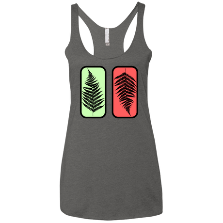 T-Shirts Premium Heather / X-Small Ferns Women's Triblend Racerback Tank