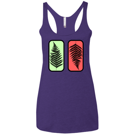 T-Shirts Purple Rush / X-Small Ferns Women's Triblend Racerback Tank