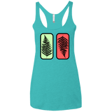 T-Shirts Tahiti Blue / X-Small Ferns Women's Triblend Racerback Tank