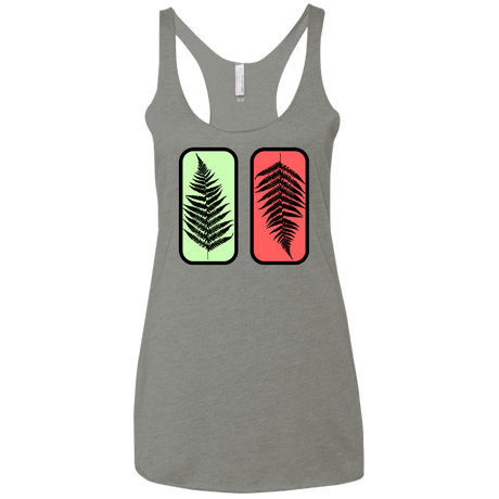 T-Shirts Venetian Grey / X-Small Ferns Women's Triblend Racerback Tank