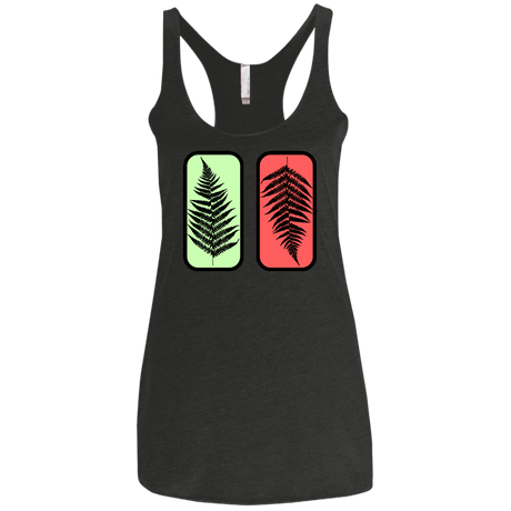T-Shirts Vintage Black / X-Small Ferns Women's Triblend Racerback Tank