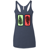 T-Shirts Vintage Navy / X-Small Ferns Women's Triblend Racerback Tank