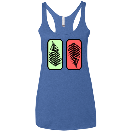 T-Shirts Vintage Royal / X-Small Ferns Women's Triblend Racerback Tank