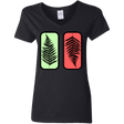 T-Shirts Black / S Ferns Women's V-Neck T-Shirt