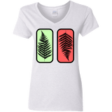 T-Shirts White / S Ferns Women's V-Neck T-Shirt