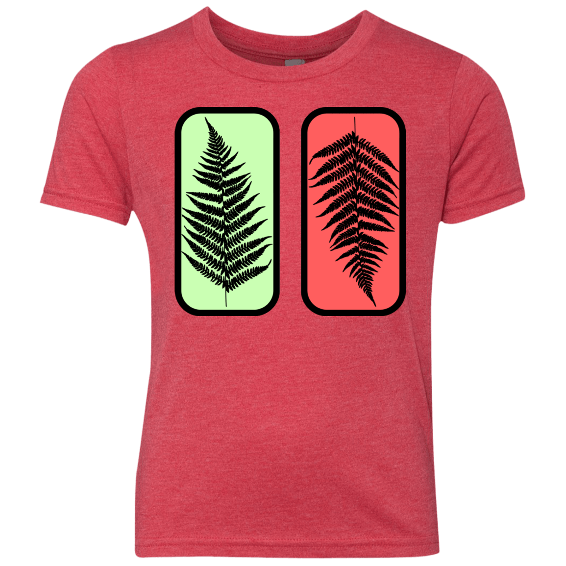 T-Shirts Vintage Red / YXS Ferns Youth Triblend T-Shirt