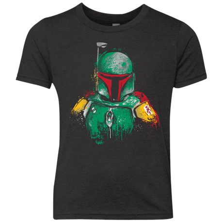 T-Shirts Vintage Black / YXS FETT ARMOR Youth Triblend T-Shirt