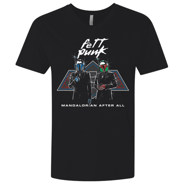 T-Shirts Black / X-Small Fett Punk Men's Premium V-Neck