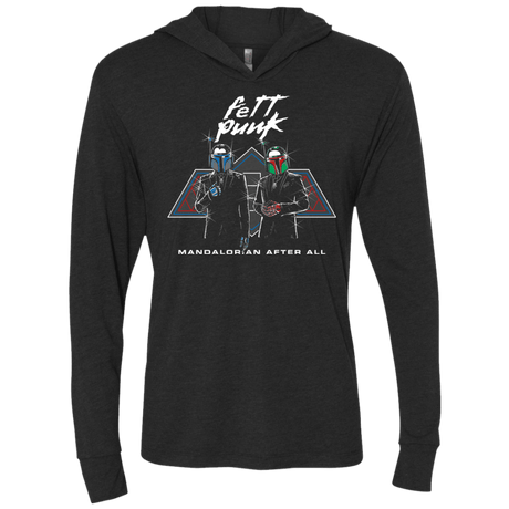 T-Shirts Vintage Black / X-Small Fett Punk Triblend Long Sleeve Hoodie Tee
