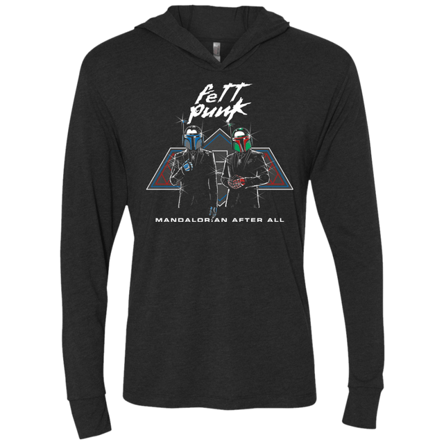 T-Shirts Vintage Black / X-Small Fett Punk Triblend Long Sleeve Hoodie Tee