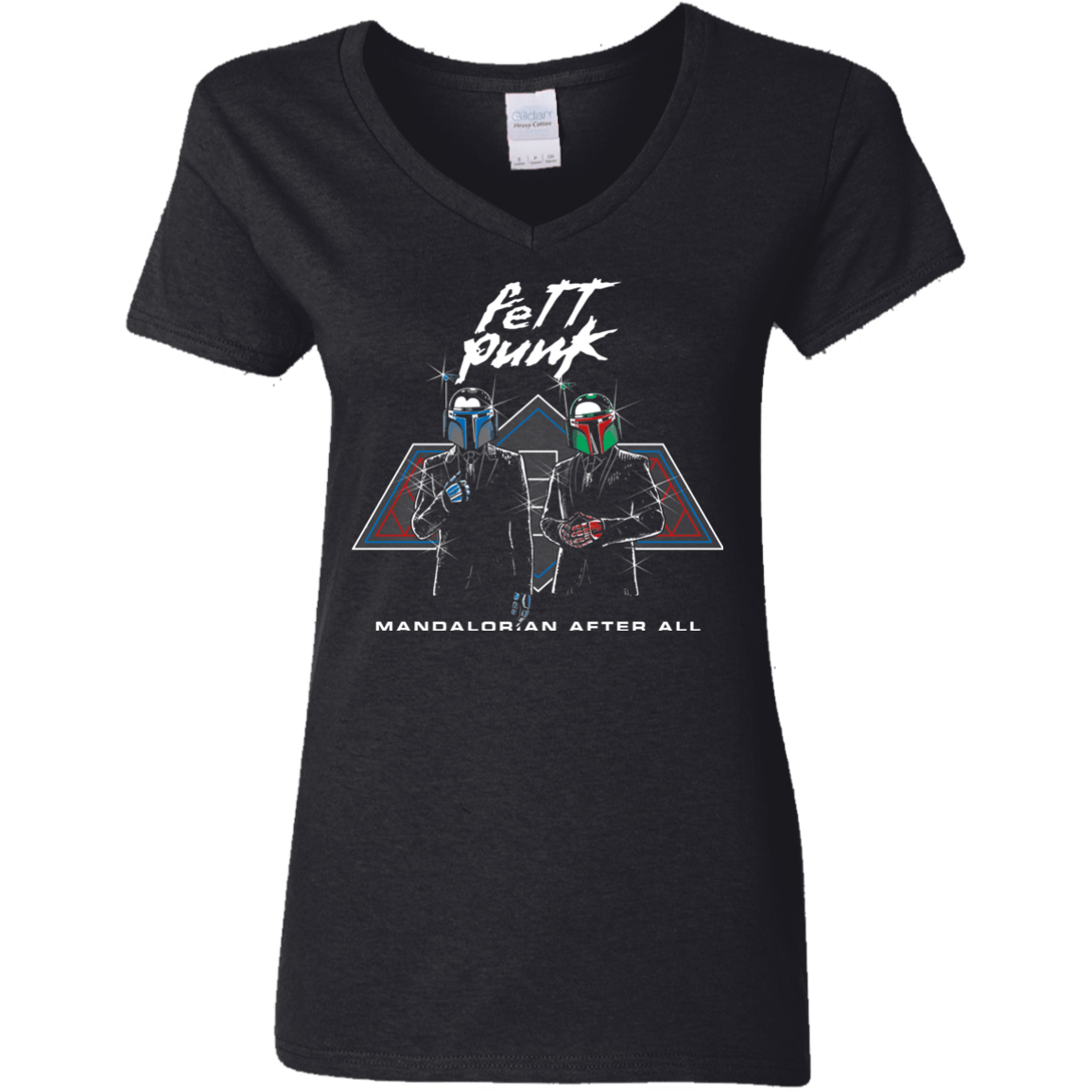 T-Shirts Black / S Fett Punk Women's V-Neck T-Shirt