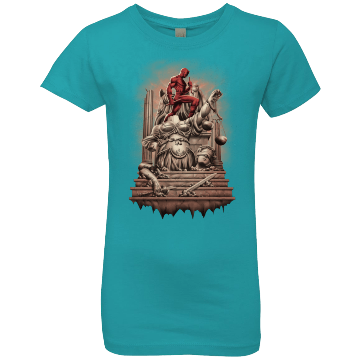 T-Shirts Tahiti Blue / YXS Fiat Justitia Ruat Caelum Girls Premium T-Shirt