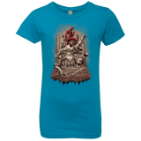 T-Shirts Turquoise / YXS Fiat Justitia Ruat Caelum Girls Premium T-Shirt