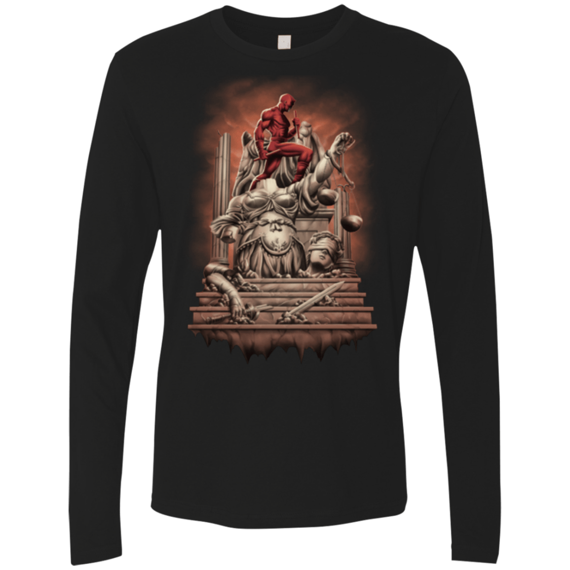 T-Shirts Black / Small Fiat Justitia Ruat Caelum Men's Premium Long Sleeve