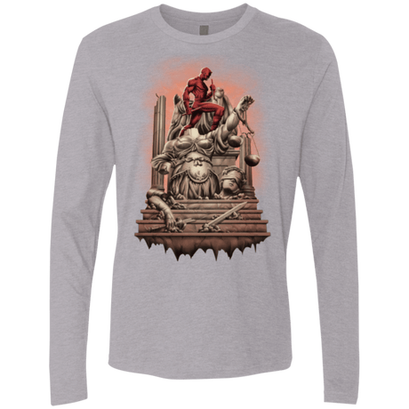 T-Shirts Heather Grey / Small Fiat Justitia Ruat Caelum Men's Premium Long Sleeve