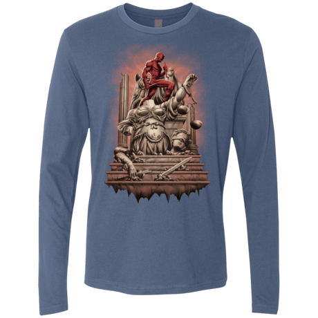 T-Shirts Indigo / Small Fiat Justitia Ruat Caelum Men's Premium Long Sleeve