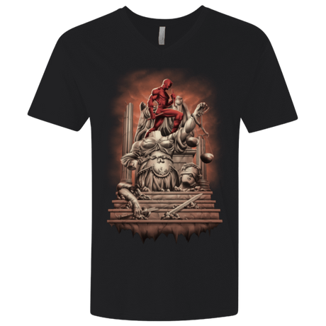 T-Shirts Black / X-Small Fiat Justitia Ruat Caelum Men's Premium V-Neck