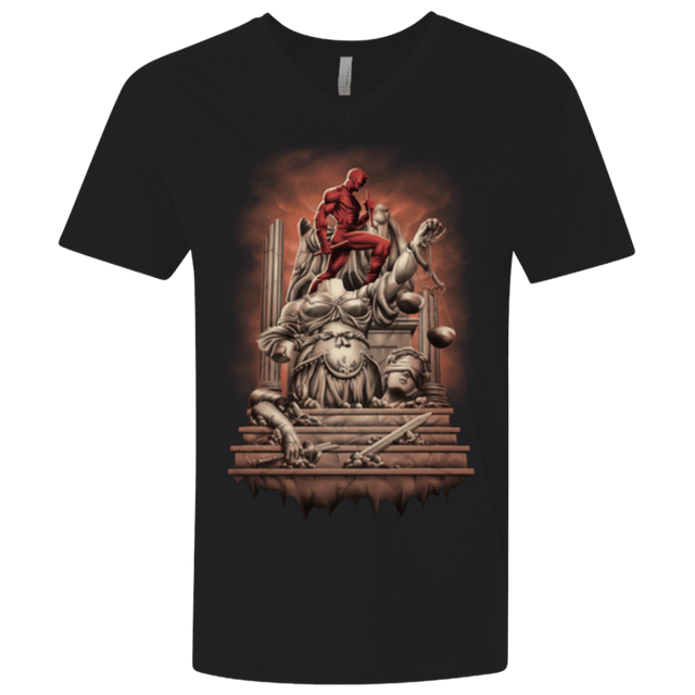 T-Shirts Black / X-Small Fiat Justitia Ruat Caelum Men's Premium V-Neck