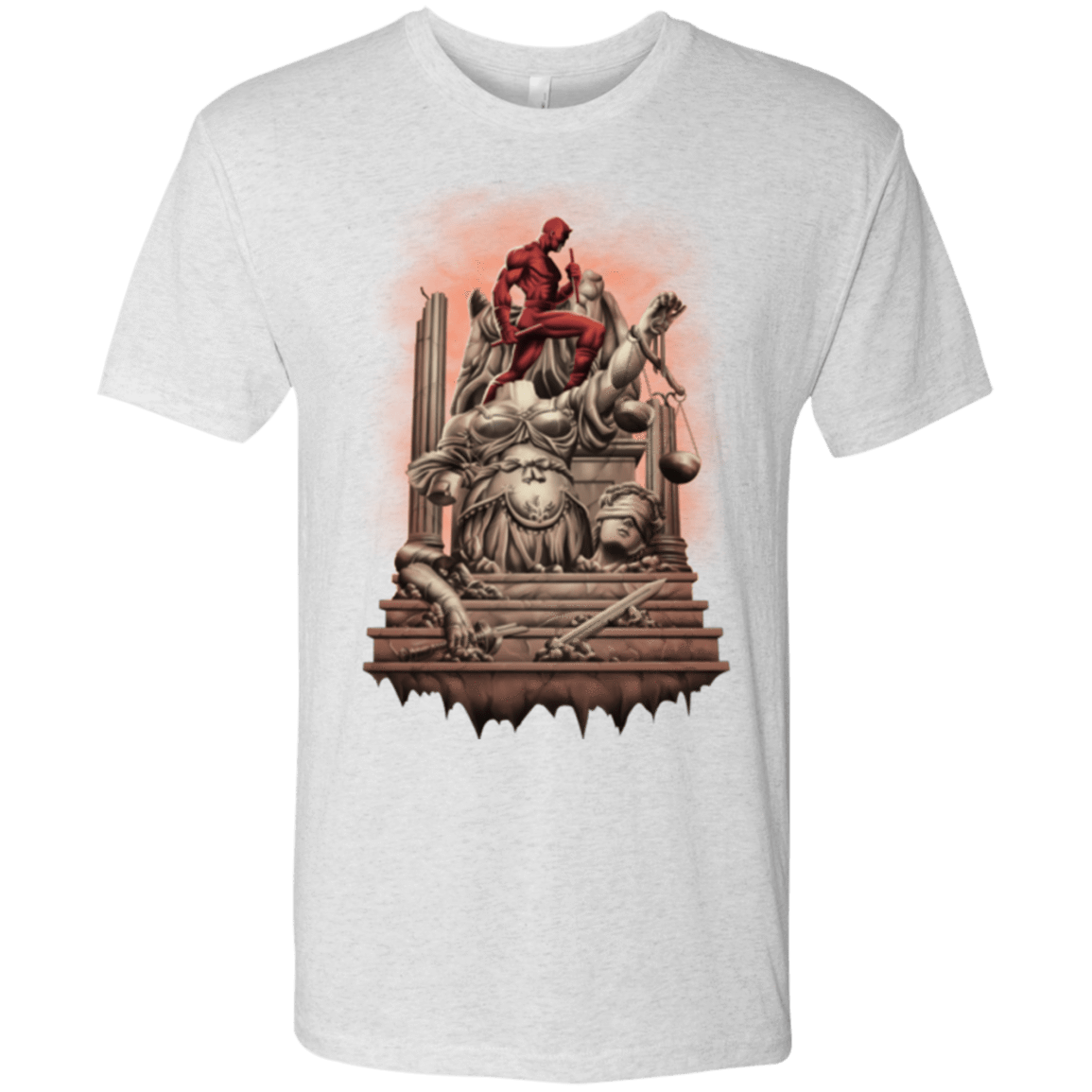 T-Shirts Heather White / Small Fiat Justitia Ruat Caelum Men's Triblend T-Shirt