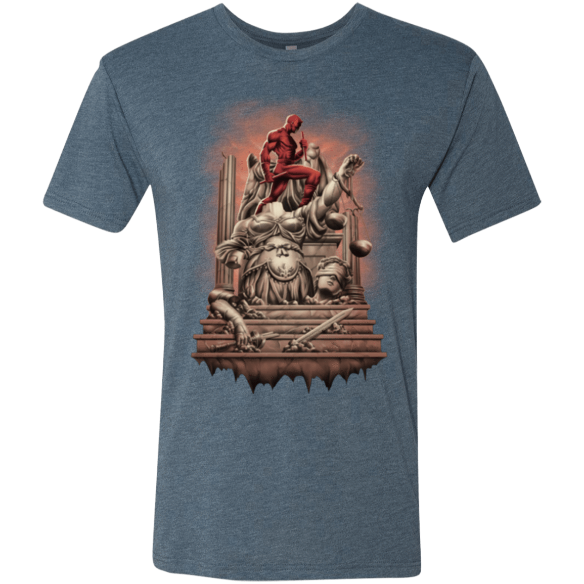 T-Shirts Indigo / Small Fiat Justitia Ruat Caelum Men's Triblend T-Shirt