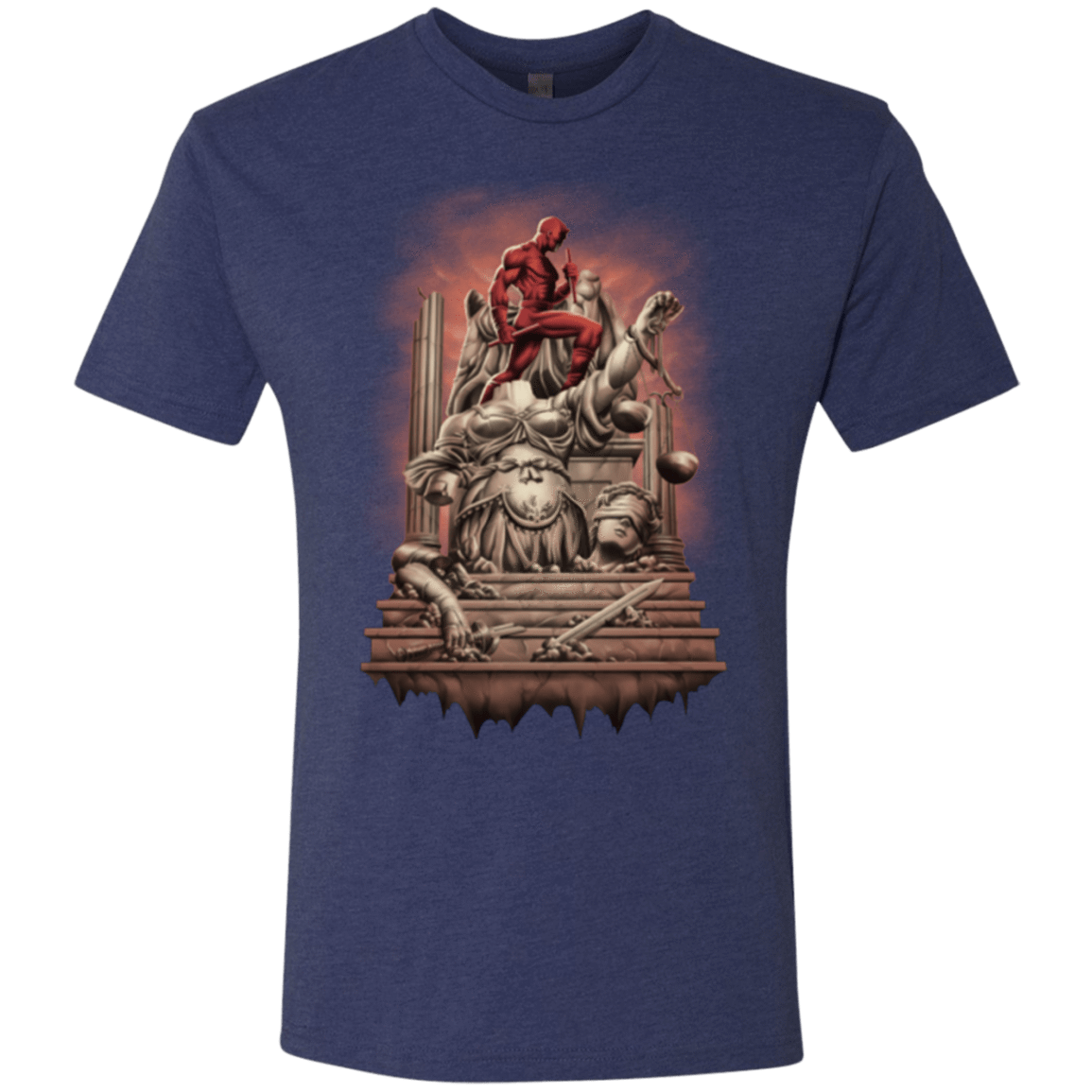 T-Shirts Vintage Navy / Small Fiat Justitia Ruat Caelum Men's Triblend T-Shirt