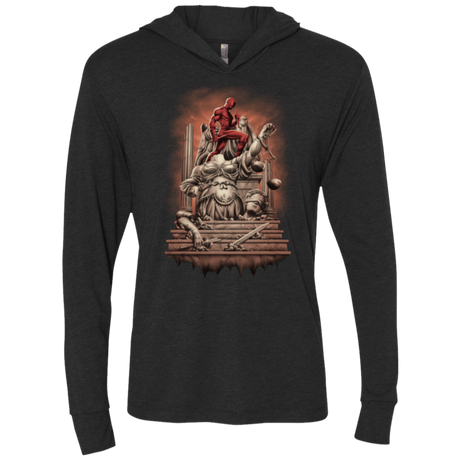 T-Shirts Vintage Black / X-Small Fiat Justitia Ruat Caelum Triblend Long Sleeve Hoodie Tee