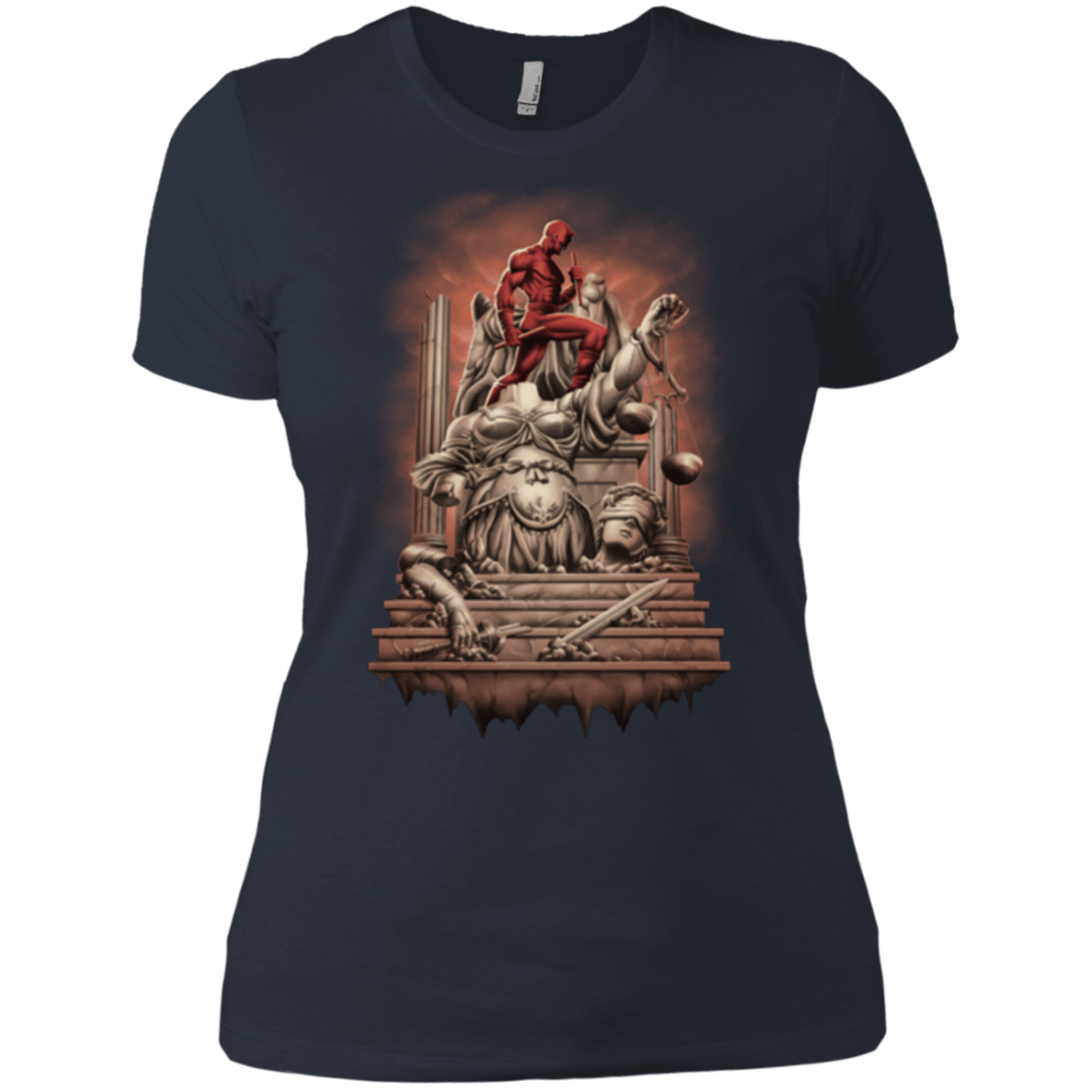 T-Shirts Indigo / X-Small Fiat Justitia Ruat Caelum Women's Premium T-Shirt