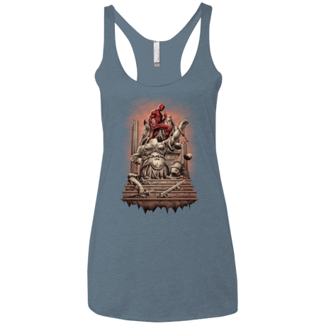 T-Shirts Indigo / X-Small Fiat Justitia Ruat Caelum Women's Triblend Racerback Tank