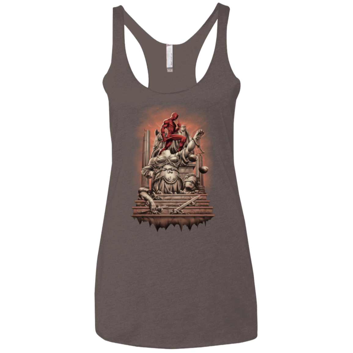 T-Shirts Macchiato / X-Small Fiat Justitia Ruat Caelum Women's Triblend Racerback Tank