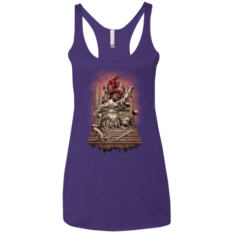 T-Shirts Purple / X-Small Fiat Justitia Ruat Caelum Women's Triblend Racerback Tank