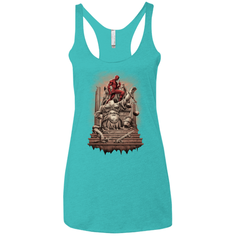 T-Shirts Tahiti Blue / X-Small Fiat Justitia Ruat Caelum Women's Triblend Racerback Tank