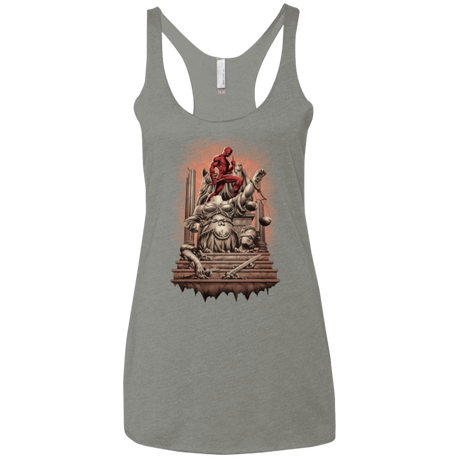 T-Shirts Venetian Grey / X-Small Fiat Justitia Ruat Caelum Women's Triblend Racerback Tank