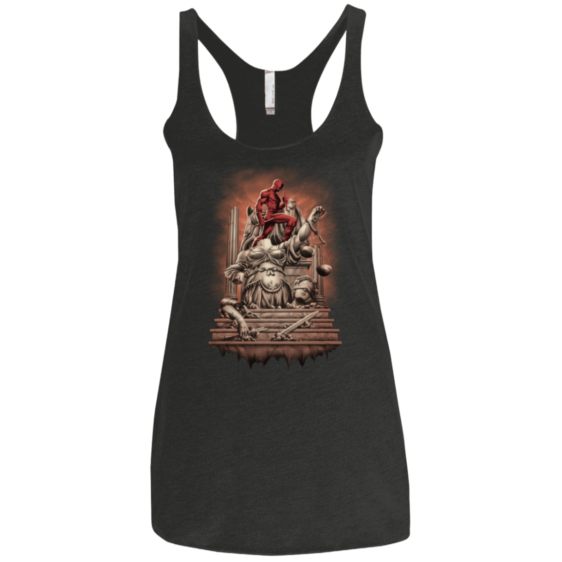 T-Shirts Vintage Black / X-Small Fiat Justitia Ruat Caelum Women's Triblend Racerback Tank