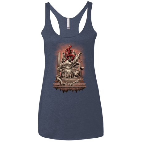 T-Shirts Vintage Navy / X-Small Fiat Justitia Ruat Caelum Women's Triblend Racerback Tank