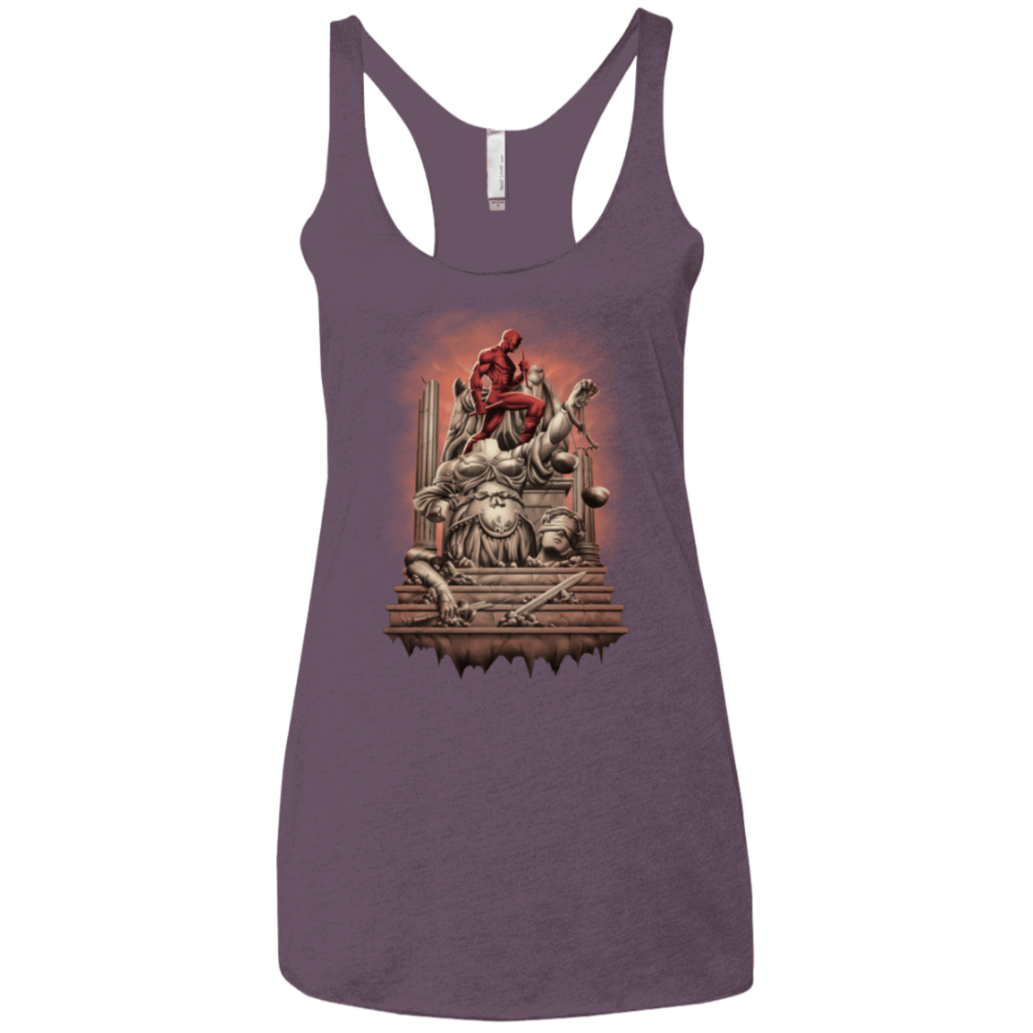 T-Shirts Vintage Purple / X-Small Fiat Justitia Ruat Caelum Women's Triblend Racerback Tank