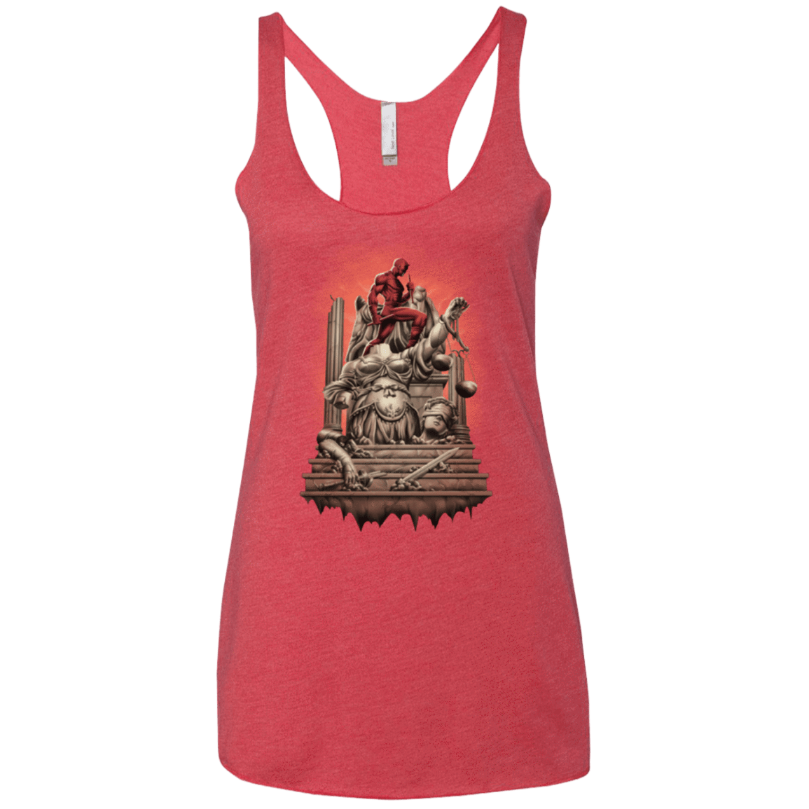 T-Shirts Vintage Red / X-Small Fiat Justitia Ruat Caelum Women's Triblend Racerback Tank