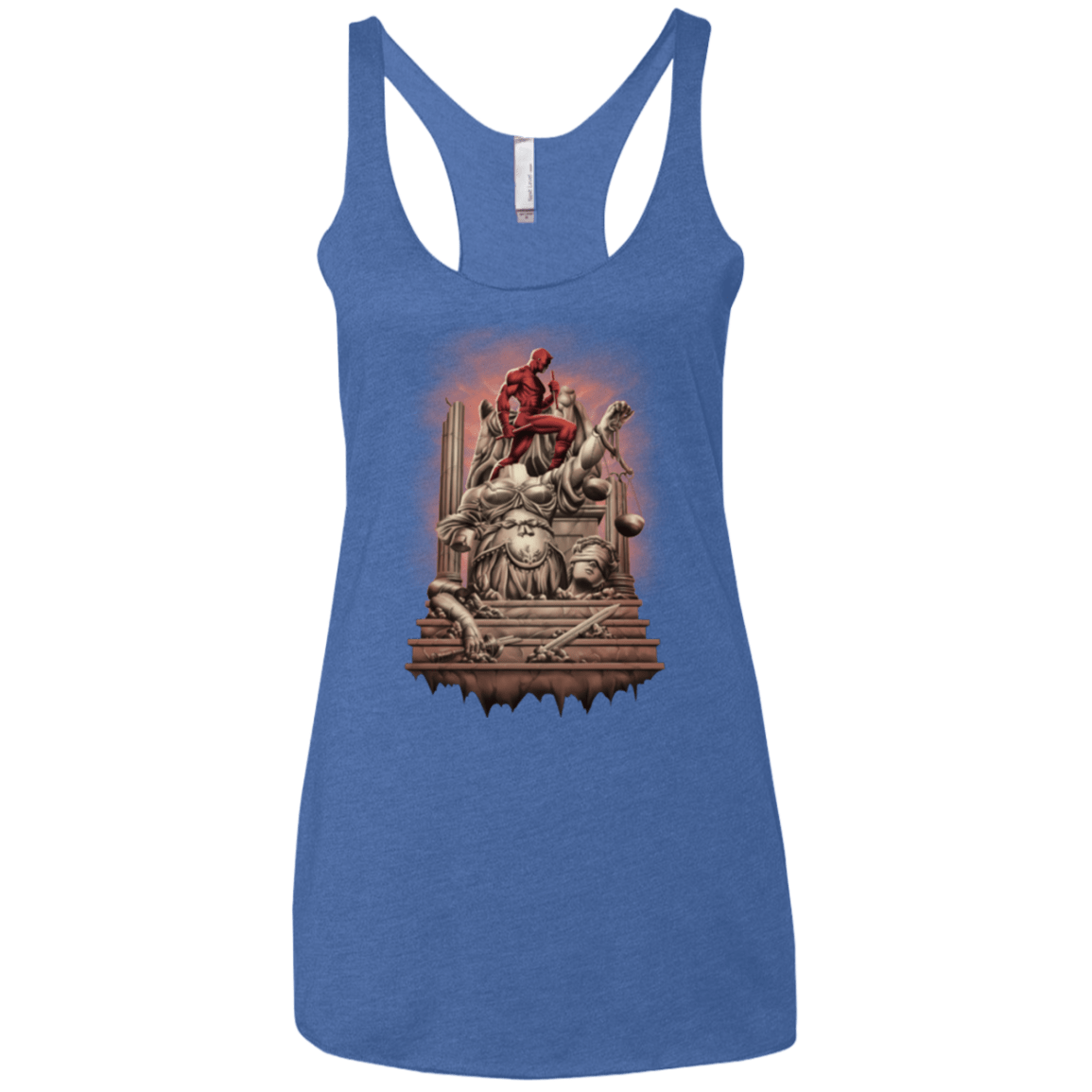 T-Shirts Vintage Royal / X-Small Fiat Justitia Ruat Caelum Women's Triblend Racerback Tank