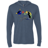 T-Shirts Indigo / X-Small FIB Triblend Long Sleeve Hoodie Tee