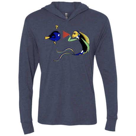 T-Shirts Vintage Navy / X-Small FIB Triblend Long Sleeve Hoodie Tee