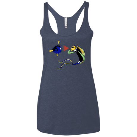T-Shirts Vintage Navy / X-Small FIB Women's Triblend Racerback Tank