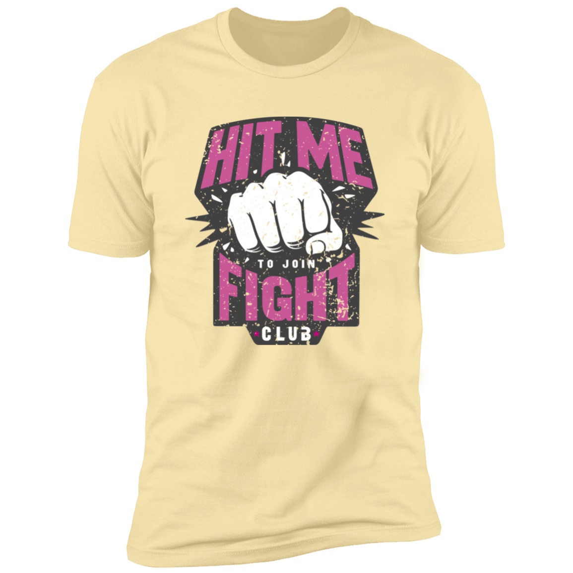 T-Shirts Banana Cream / S Fight Club Entrance Men's Premium T-Shirt