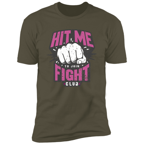 T-Shirts Military Green / S Fight Club Entrance Men's Premium T-Shirt