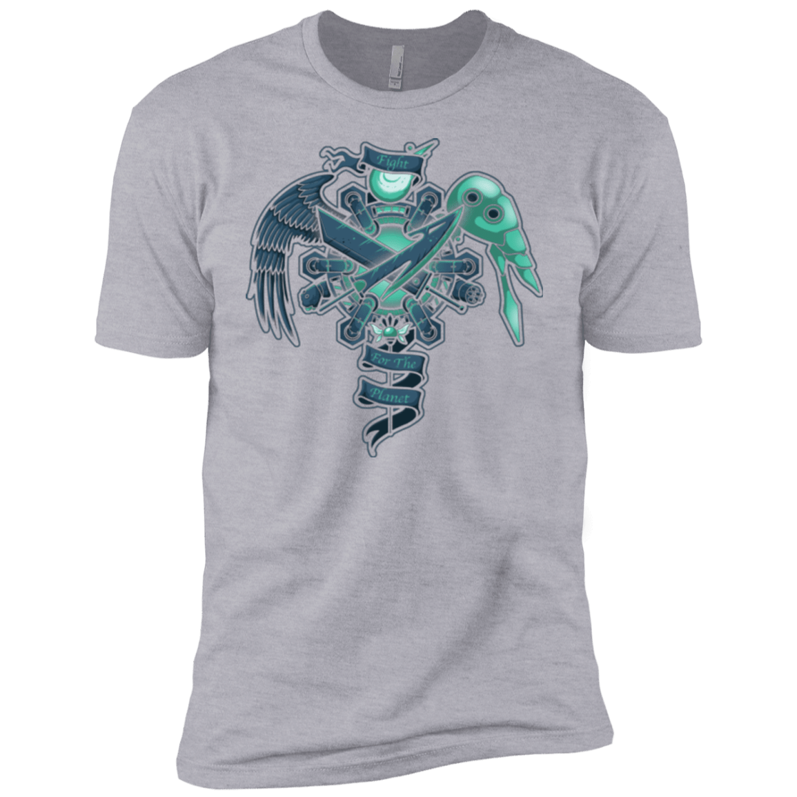 T-Shirts Heather Grey / YXS FIGHT FOR THE PLANET Boys Premium T-Shirt