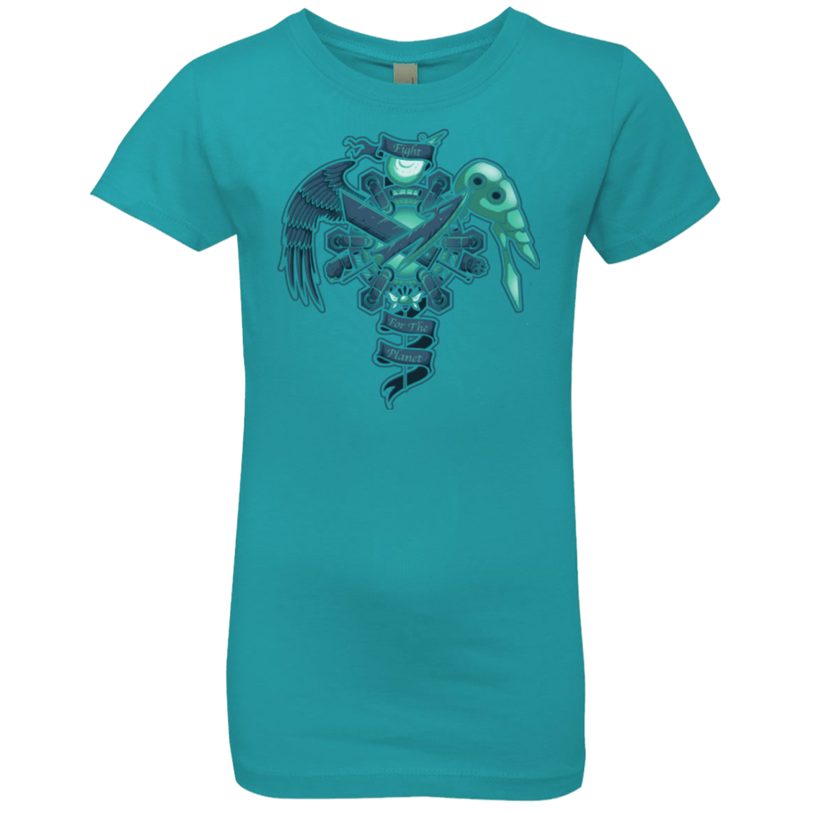 T-Shirts Tahiti Blue / YXS FIGHT FOR THE PLANET Girls Premium T-Shirt